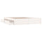 3103504 vidaXL Bed Frame without Mattress with Drawers White 140x190 cm (814930+814995)
