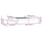 3103504 vidaXL Bed Frame without Mattress with Drawers White 140x190 cm (814930+814995)