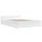 3103550 vidaXL Bed Frame without Mattress with Drawers White 140x190 cm (815025+814995)
