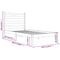 3103642 vidaXL Bed Frame without Mattress Black Solid Wood 100x200 cm (810011+818409)