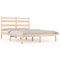 3103648 vidaXL Bed Frame without Mattress Solid Wood 140x200 cm (810017+818420)