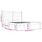 3103648 vidaXL Bed Frame without Mattress Solid Wood 140x200 cm (810017+818420)