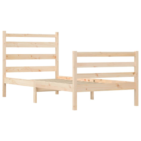 vidaXL Bed Frame without Mattress Solid Wood Pine 100x200 cm