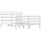 vidaXL Bed Frame without Mattress Solid Wood Pine 120x200 cm White
