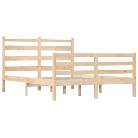 vidaXL Bed Frame without Mattress Solid Wood Pine 160x200 cm