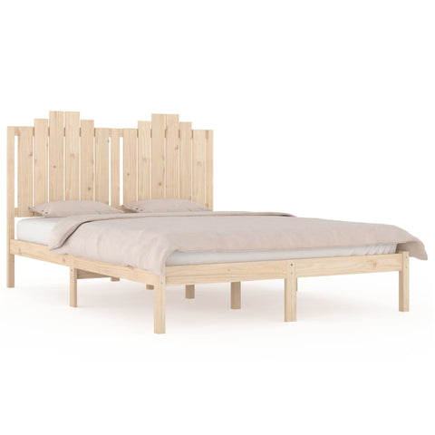 vidaXL Bed Frame without Mattress Solid Wood Double
