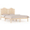 vidaXL Bed Frame without Mattress Solid Wood Double
