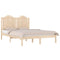vidaXL Bed Frame without Mattress Solid Wood Double