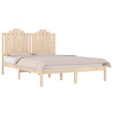 3103758 vidaXL Bed Frame without Mattress Solid Wood 140x190 cm (809997+818470)