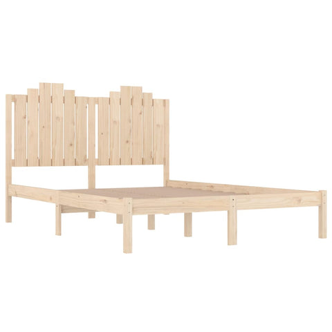 3103788 vidaXL Bed Frame without Mattress Solid Wood 160x200 cm (810027+818480)
