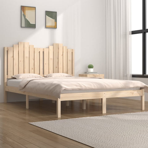 3103788 vidaXL Bed Frame without Mattress Solid Wood 160x200 cm (810027+818480)