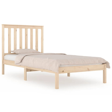 vidaXL Bed Frame without Mattress Solid Wood Small Single