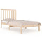 3103833 vidaXL Bed Frame without Mattress Solid Wood 100x200 cm (810007+818505)