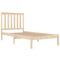 3103833 vidaXL Bed Frame without Mattress Solid Wood 100x200 cm (810007+818505)