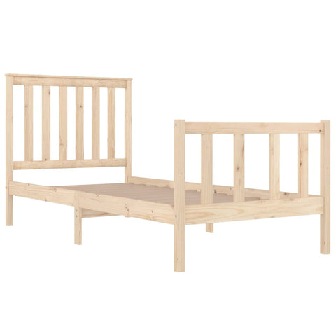 vidaXL Bed Frame without Mattress Solid Wood Small Single