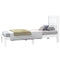 vidaXL Bed Frame without Mattress White Solid Wood Small Single