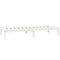 vidaXL Bed Frame without Mattress White Solid Wood Small Single