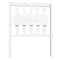 vidaXL Bed Frame without Mattress White Solid Wood Small Single