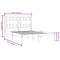 3103934 vidaXL Bed Frame without Mattress White Solid Wood 140x200 cm (810018+818571)