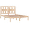 vidaXL Bed Frame without Mattress Solid Wood Pine King Size