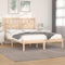 vidaXL Bed Frame without Mattress Solid Wood Pine King Size