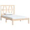 vidaXL Bed Frame without Mattress Solid Wood Small Single