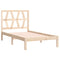 vidaXL Bed Frame without Mattress Solid Wood Small Single