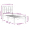 vidaXL Bed Frame without Mattress Solid Wood Small Single