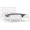 vidaXL Bed Frame without Mattress White Solid Wood Small Double