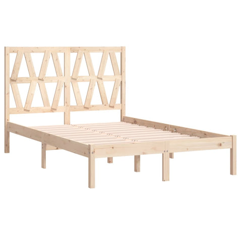 vidaXL Bed Frame without Mattress Solid Wood Double