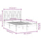 vidaXL Bed Frame without Mattress Solid Wood Double