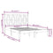 vidaXL Bed Frame without Mattress White Solid Wood Pine King Size