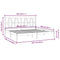 3104019 vidaXL Bed Frame without Mattress White Solid Wood 200x200 cm (810038+818641)