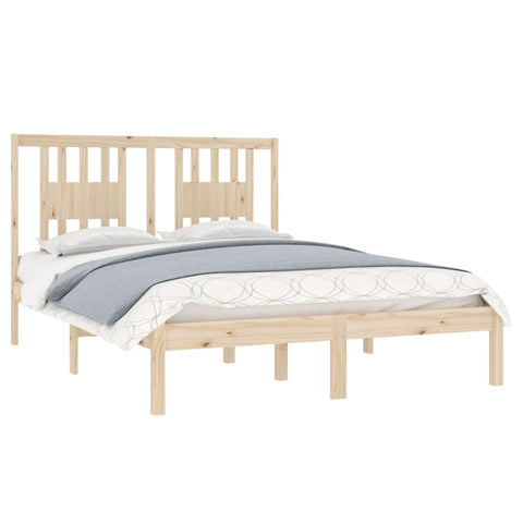 vidaXL Bed Frame without Mattress Solid Wood Double