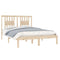 vidaXL Bed Frame without Mattress Solid Wood Double