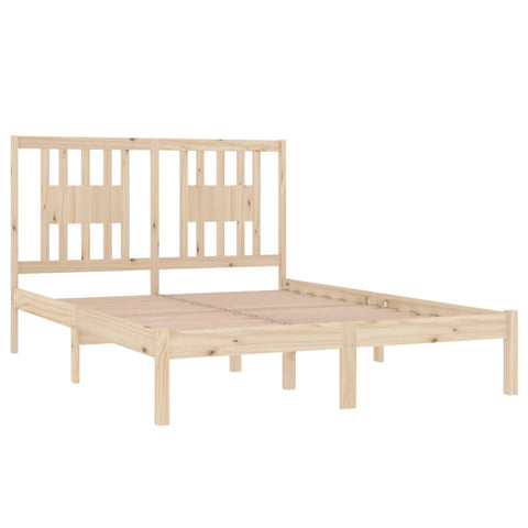 vidaXL Bed Frame without Mattress Solid Wood Double