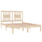 vidaXL Bed Frame without Mattress Solid Wood Double