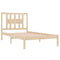 3104053 vidaXL Bed Frame without Mattress Solid Wood 100x200 cm (810007+818655)