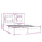 3104064 vidaXL Bed Frame without Mattress White Solid Wood 140x200 cm (810018+818671)