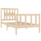 vidaXL Bed Frame without Mattress Solid Wood 90x190 cm Single Single