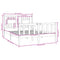 vidaXL Bed Frame without Mattress White 135x190 cm Double Solid Wood