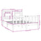 vidaXL Bed Frame without Mattress White 140x190 cm Solid Wood