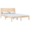 vidaXL Bed Frame without Mattress 135x190 cm Double Solid Wood
