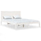 vidaXL Bed Frame without Mattress White 140x200 cm Solid Wood Pine