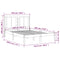 vidaXL Bed Frame without Mattress White 120x190 cm Small Double Solid Wood