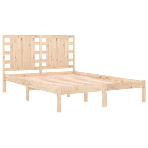 vidaXL Bed Frame without Mattress 135x190 cm Double Solid Wood