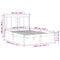 vidaXL Bed Frame without Mattress 135x190 cm Double Solid Wood