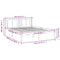 vidaXL Bed Frame without Mattress White 150x200 cm King Size Solid Wood