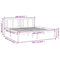 vidaXL Bed Frame without Mattress White 200x200 cm Solid Wood Pine