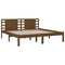 vidaXL Bed Frame without Mattress Honey Brown 200x200 cm Solid Wood Pine